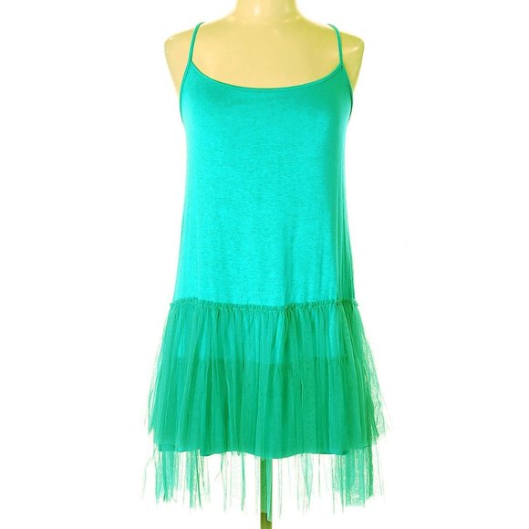 Rancho Estancia Stretch Knit Dress with Tulle - Picture 1 of 3